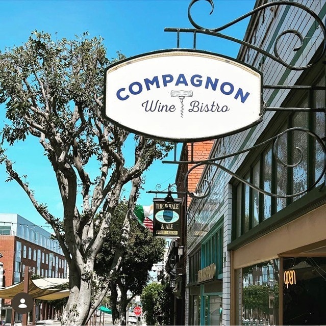 Interior detail at Compagnon Wine Bistro.