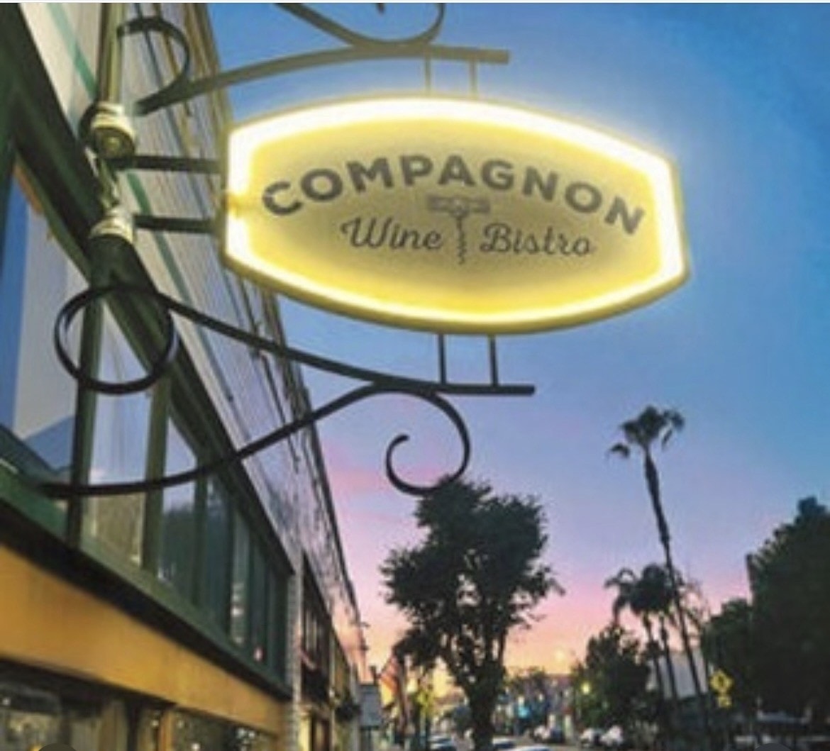 Interior detail at Compagnon Wine Bistro.